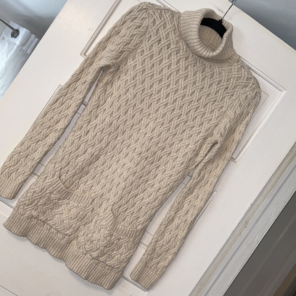 Small Jean Pierre 100% cotton Knit cream sweater tunic